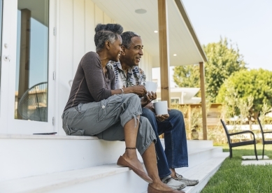 Couple on porch