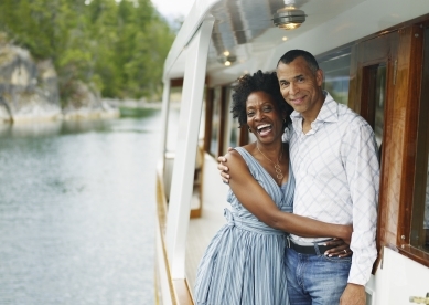 Happy Couple on Boat